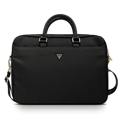 Geanta laptop Guess Nylon Triangle Logo 16" - Negru