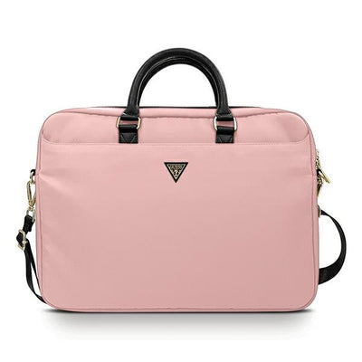 Geanta laptop Guess Nylon Triangle Logo 16" - Roz