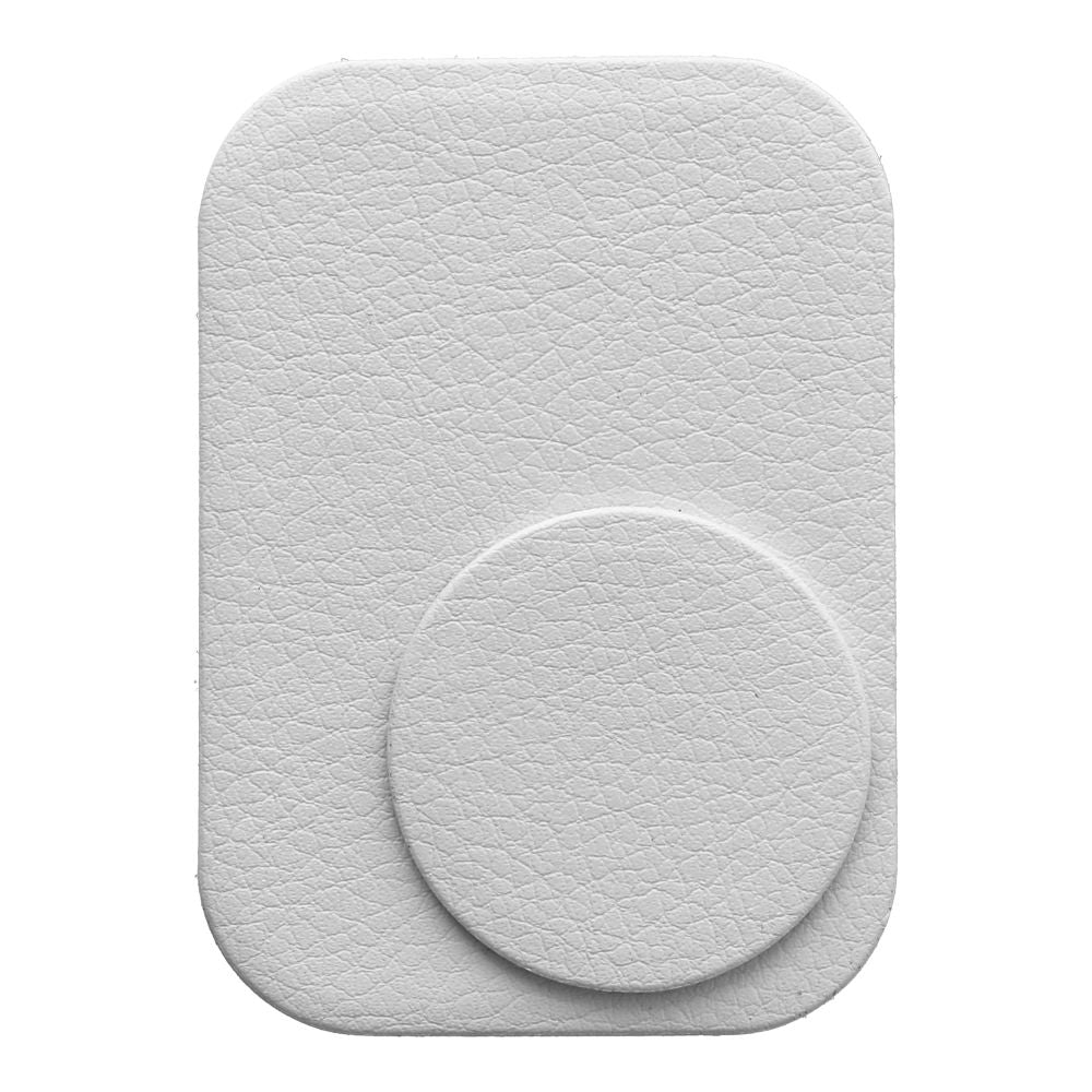 Suport auto Badge pentru Magnet cu piele Argintiu