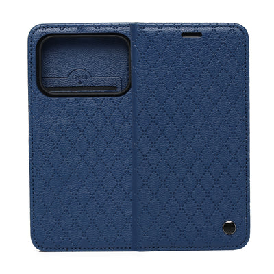 Husa Smart Caro pentru Honor 600 / Honor 600 Pro Bleumarin