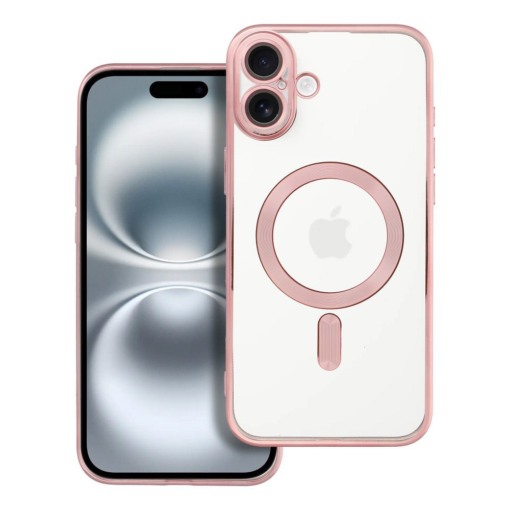 Husa Electro Mag pentru iPhone 16 Plus Compatible cu Magsafe Auriu-rose