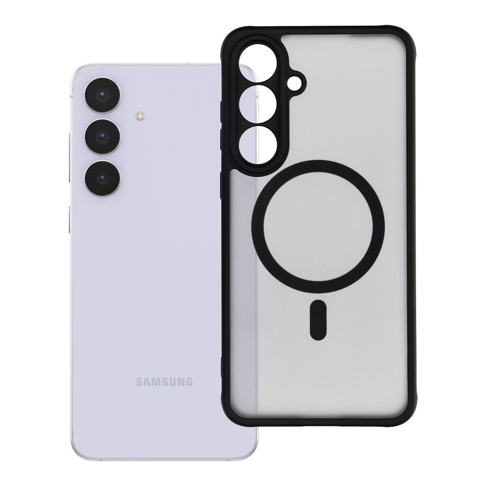 Husa Full mat Mag pentru Samsung S25 FE Compatible cu Magsafe Negru