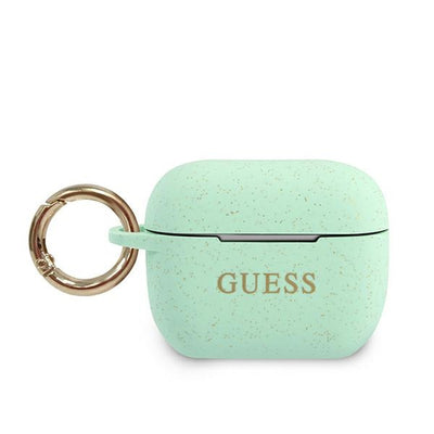 Husa Guess Guacapsilglgn AirPods Pro Cover Verde/Verde Silicone Glitter