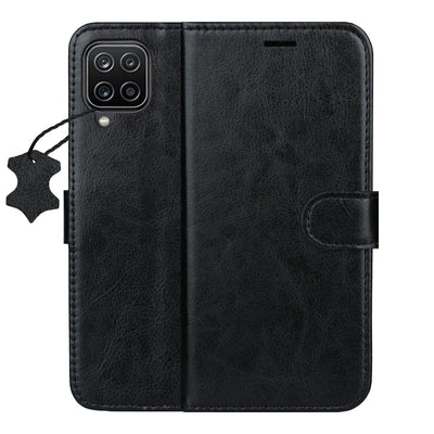 Husa Smart Luxe piele pentru Samsung Galaxy A12 / M12 Negru
