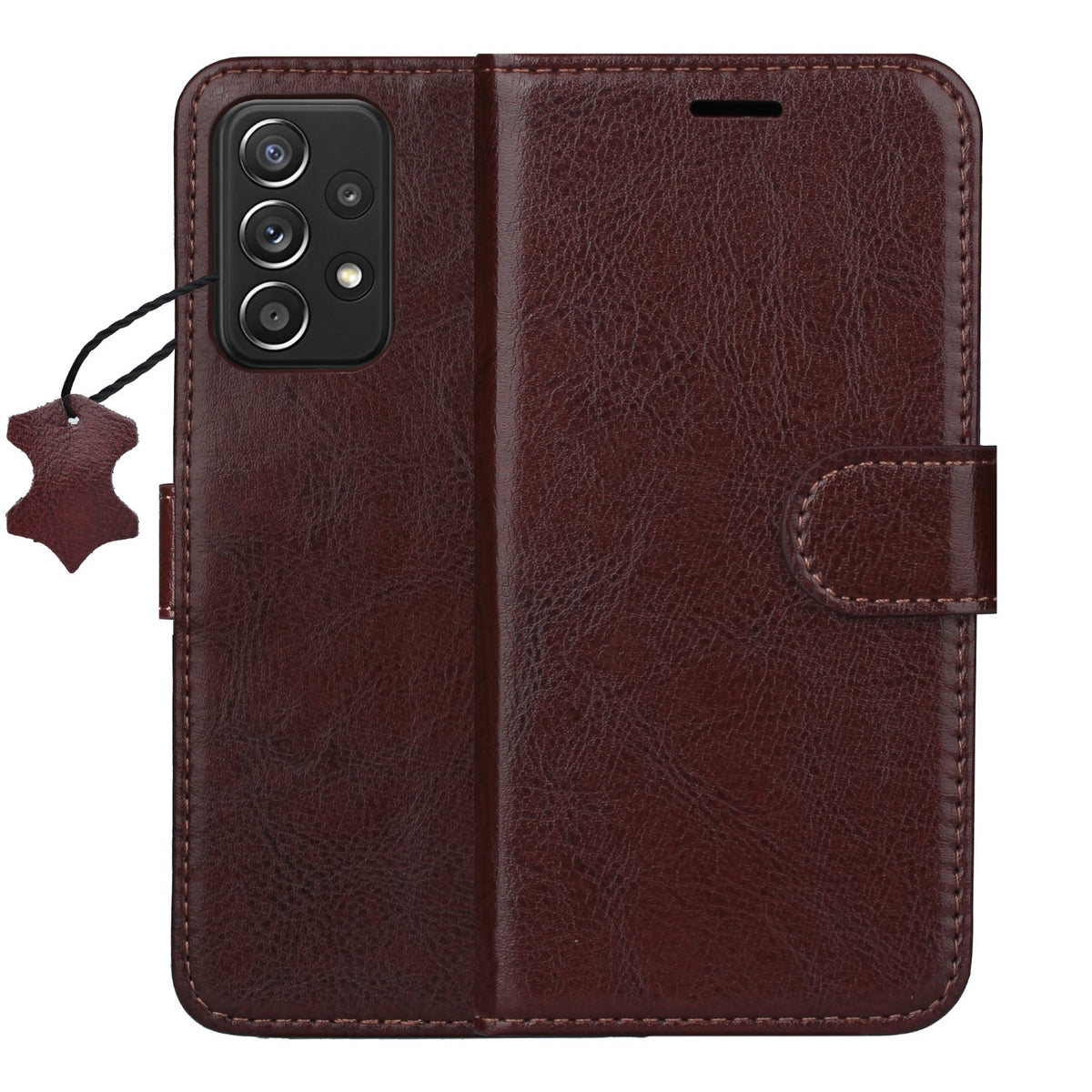 Husa Smart Luxe piele pentru Samsung Galaxy A52 4G / A52 5G / A52s 5G Maro