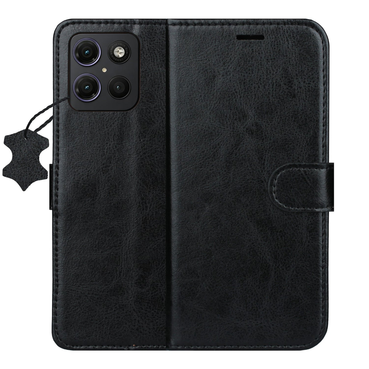 Husa Smart Luxe piele pentru Motorola Moto G15 / G15 Power / G17 / G17 Power Maro