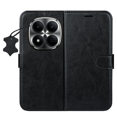 Husa Smart Luxe piele pentru Xiaomi Redmi Note 15 5G Negru
