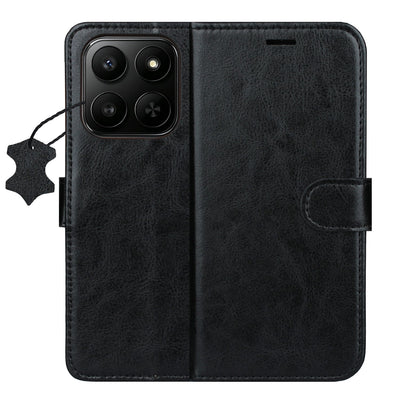 Husa Smart Luxe piele pentru Honor 400 Smart / X7d 4G / X7d 5G Negru