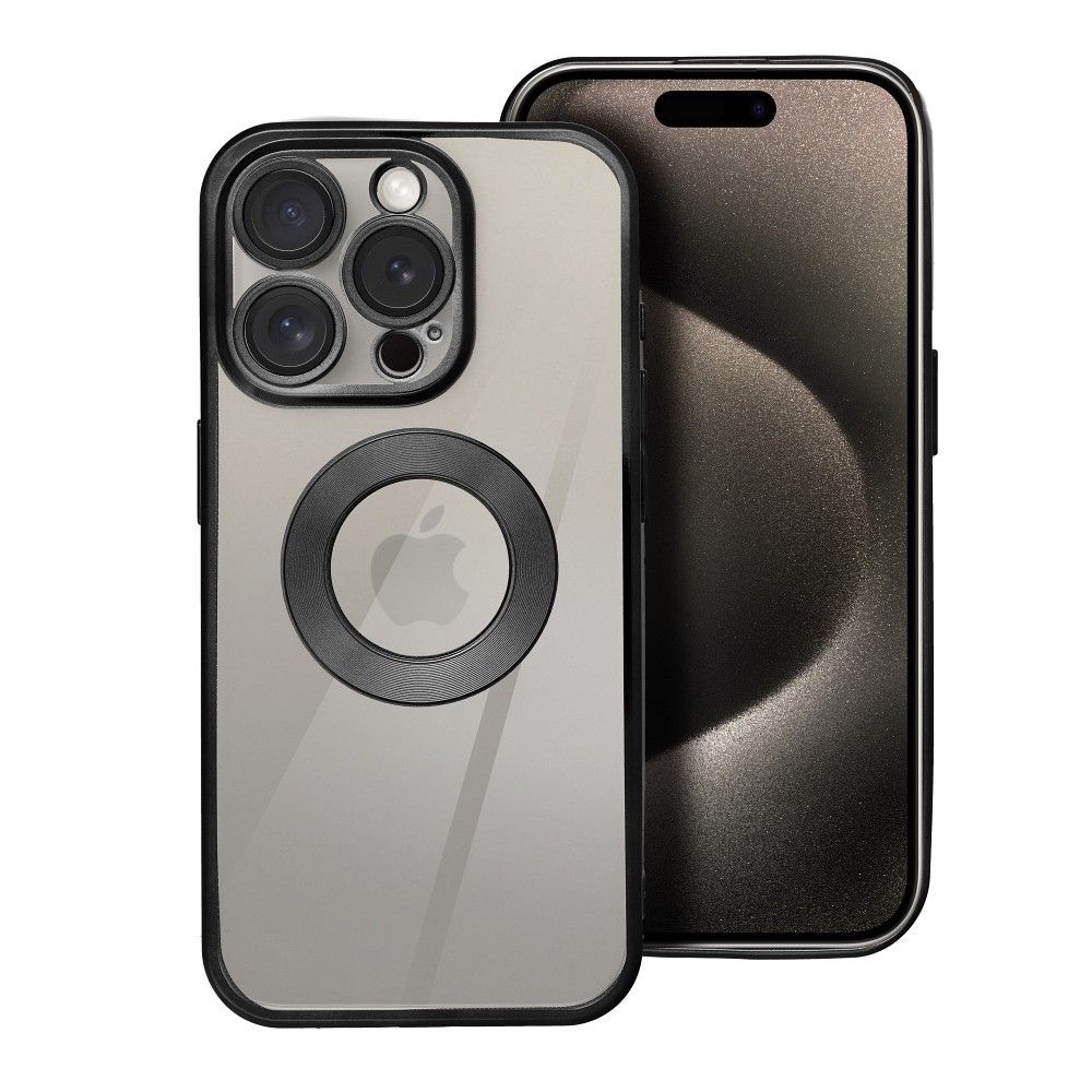 Husa Glam pentru iPhone 17 Pro Max / 18 Pro Max (Low Camera Edge) Negru