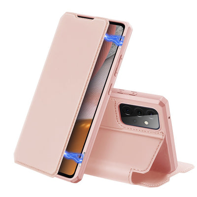 Husa DUX Ducis Skin X Bookcase Type pentru Samsung Galaxy A72 4G Roz