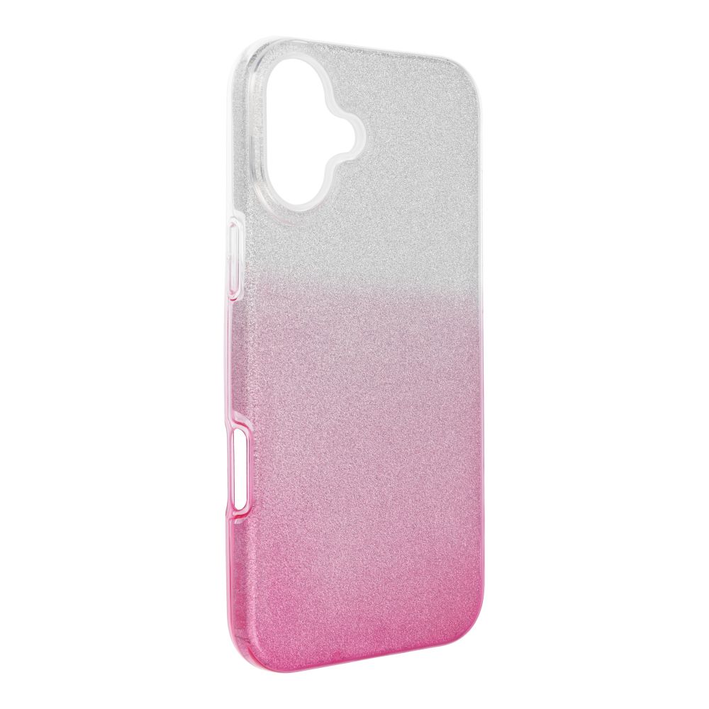 Husa Shining pentru iPhone 16 Plus Transparent Roz