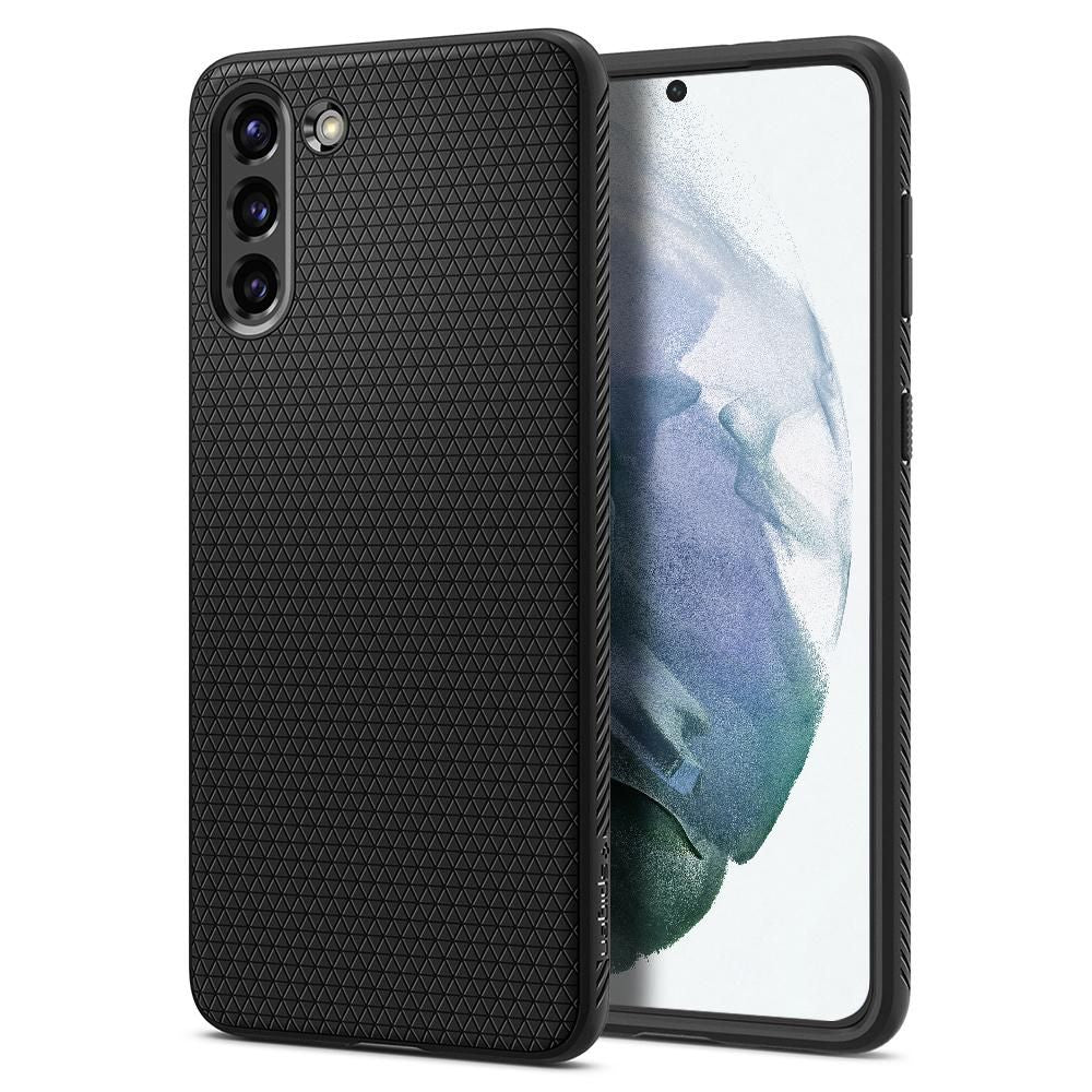 Husa Spigen Liquid Air pentru Samsung Galaxy S21 - Matte Negru