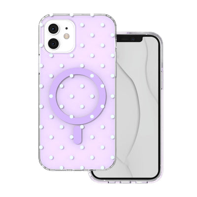 Husa Bubble Dots Mag pentru iPhone 11 Mov