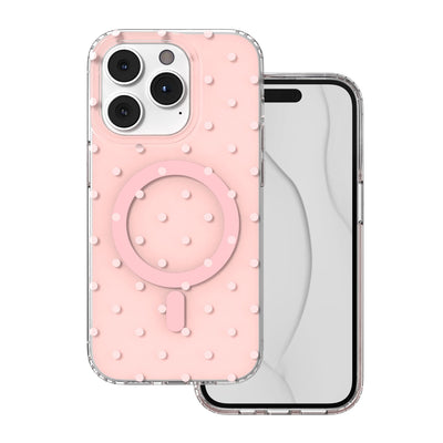 Husa Bubble Dots Mag pentru iPhone 14 Pro 6,1" Roz