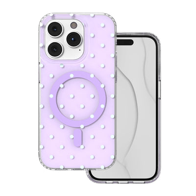 Husa Bubble Dots Mag pentru iPhone 14 Pro 6,1" Mov