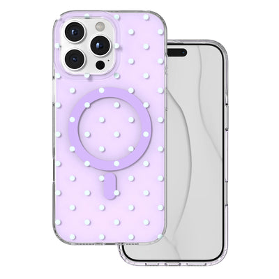 Husa Bubble Dots Mag pentru iPhone 16 Pro Max 6,9" Mov