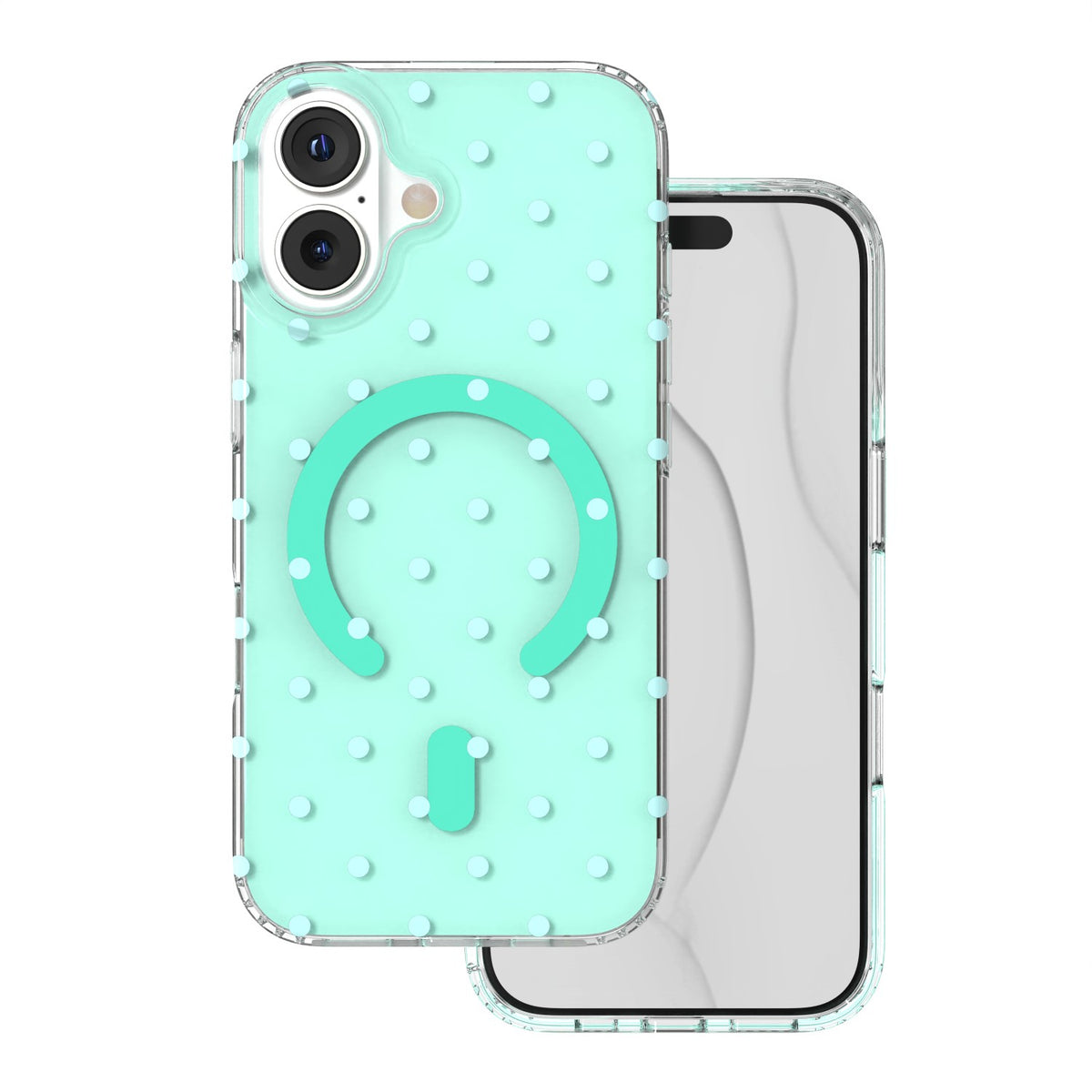 Husa Bubble Dots Mag pentru iPhone 17 6,3'' Verde