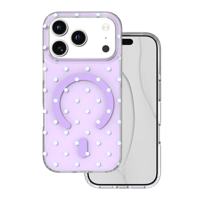 Husa Bubble Dots Mag pentru iPhone 17 Pro 6,3" / 18 Pro 6,3" Mov