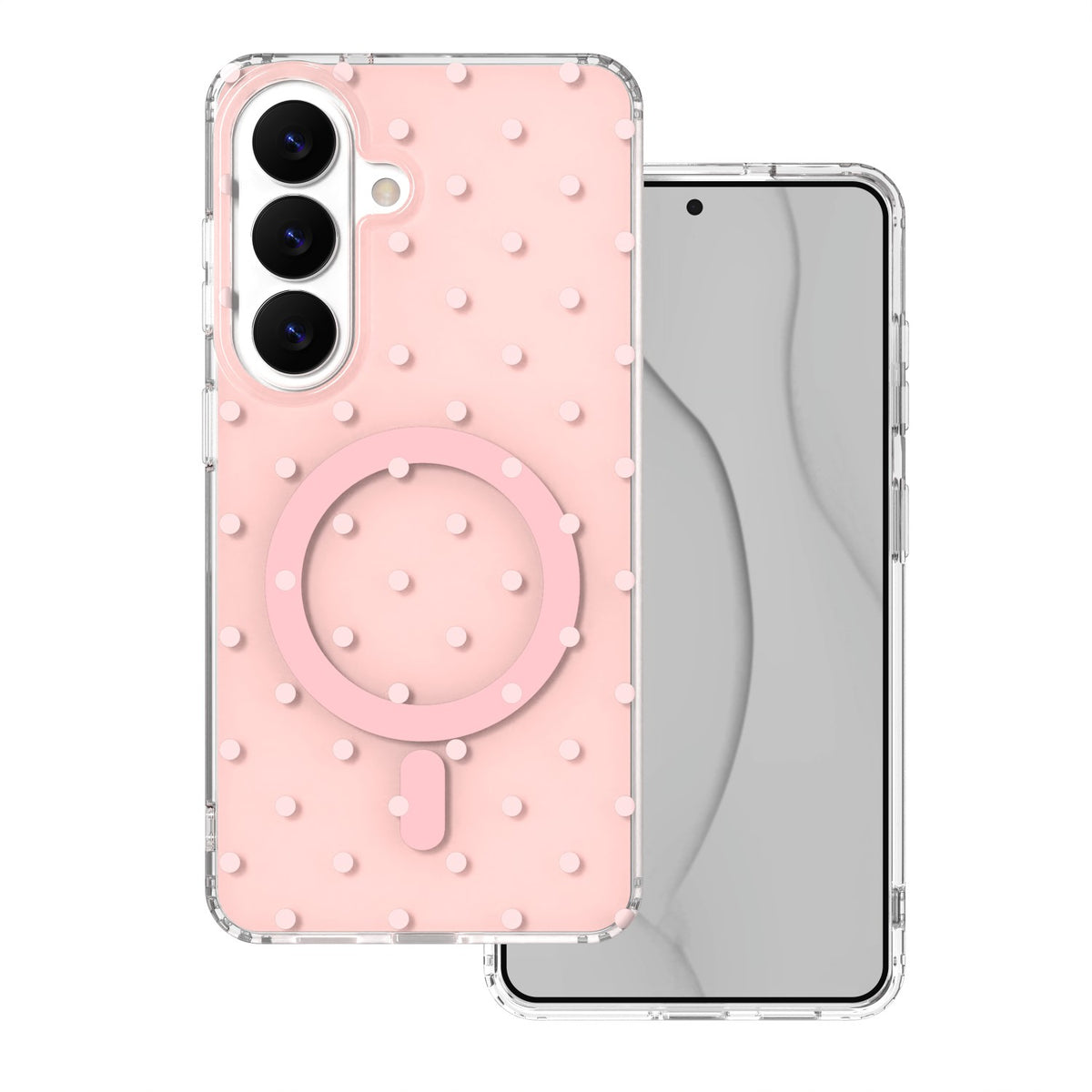 Husa Bubble Dots Mag pentru Samsung S26 Roz