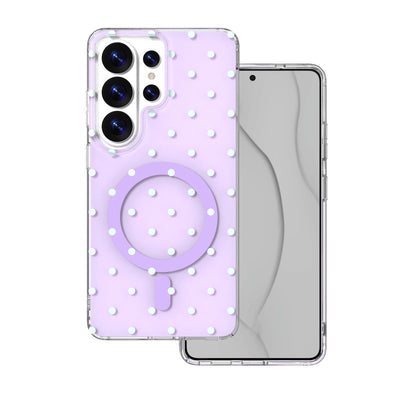 Husa Bubble Dots Mag pentru Samsung S26 Ultra Mov