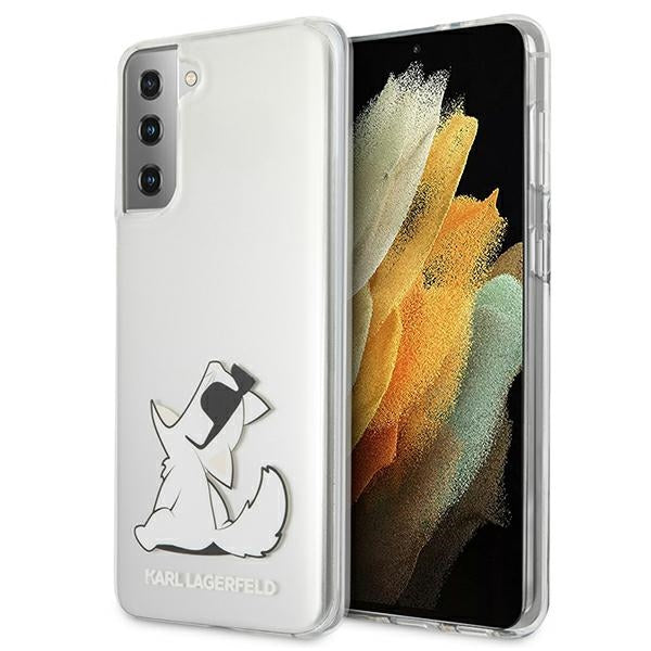Husa Karl Lagerfeld Choupette Fun pentru Samsung Galaxy S21+ - Transparent