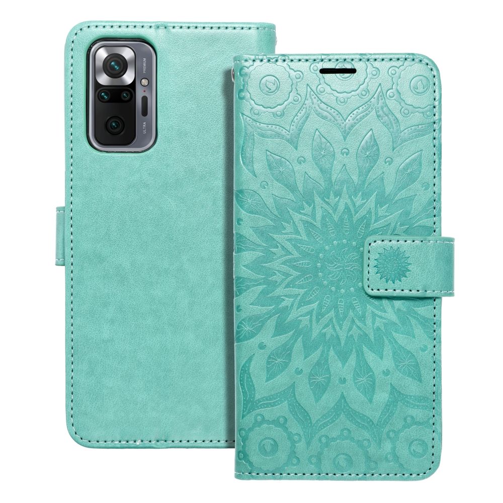 Husa Mezzo Book Flip pentru Xiaomi Redmi Note 10 PRO Mandala Verde