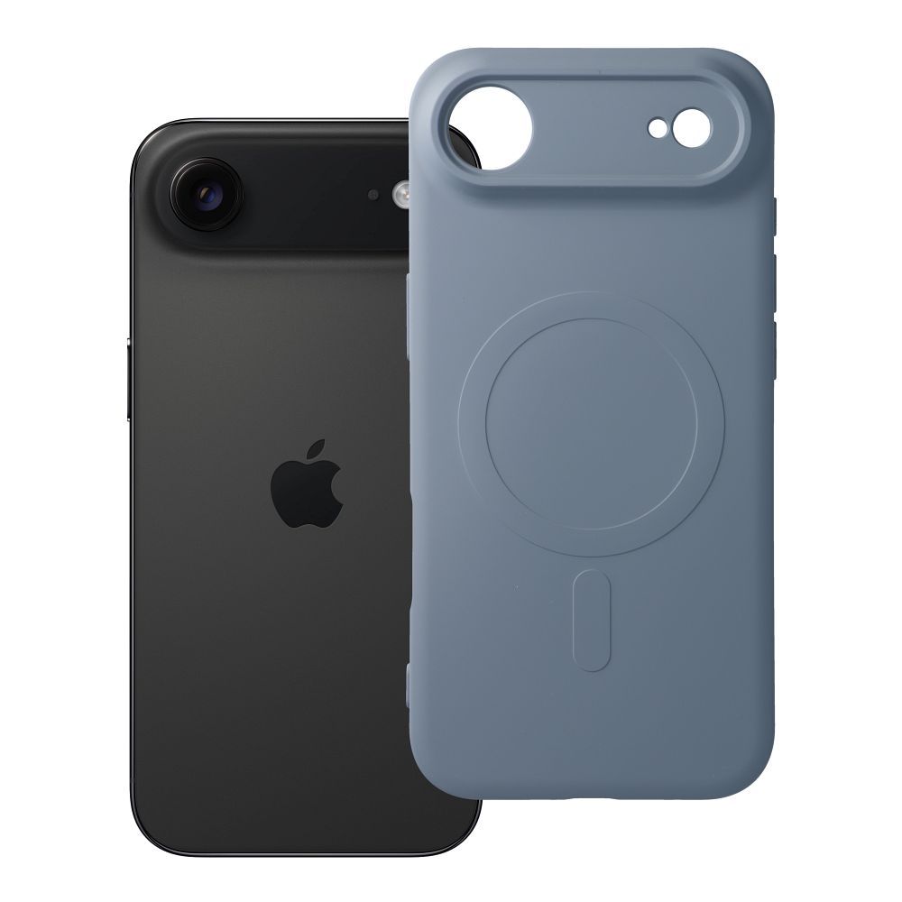 Husa Silicone Mag pentru iPhone 17 AIR Compatible cu Magsafe (Camera Protection) Albastru deschis
