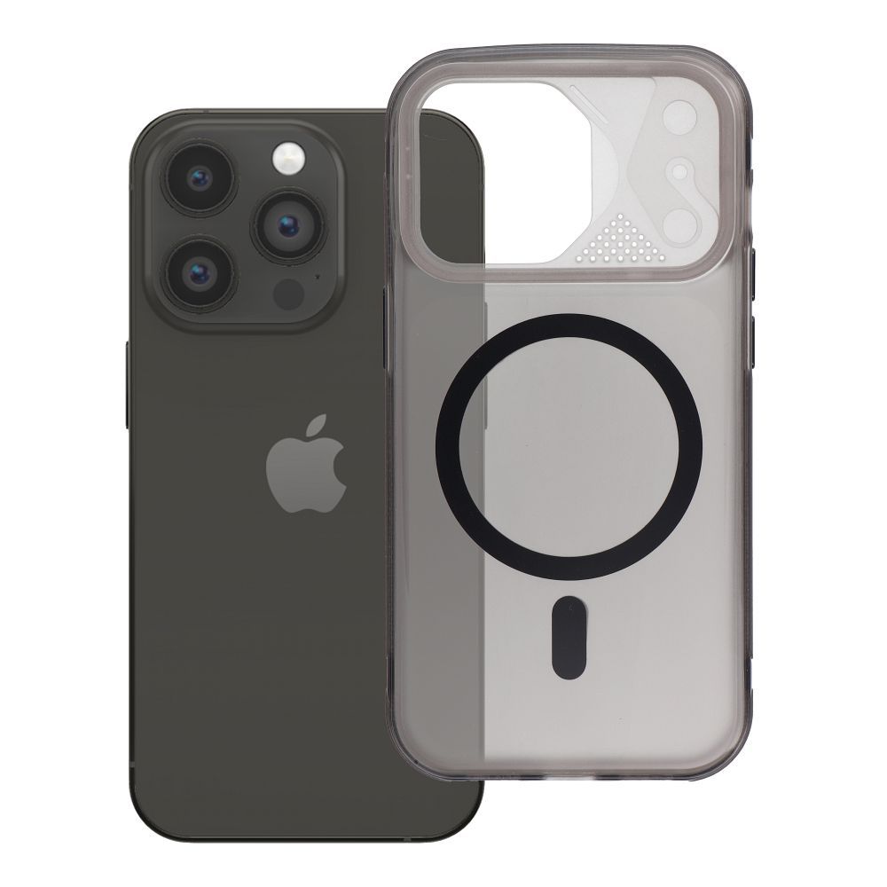 Husa Aurora pentru iPhone 14 PRO Compatible cu Magsafe Negru
