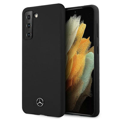 Husa Mercedes Silicone Line pentru Samsung Galaxy S21+ - Negru