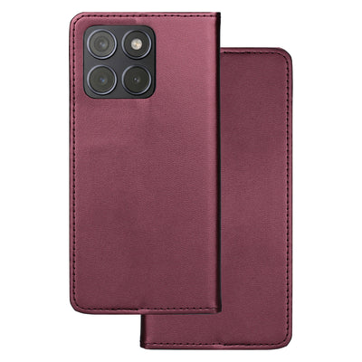 Husa Smart Magnet pentru Motorola Edge 70 Fusion Burgundy
