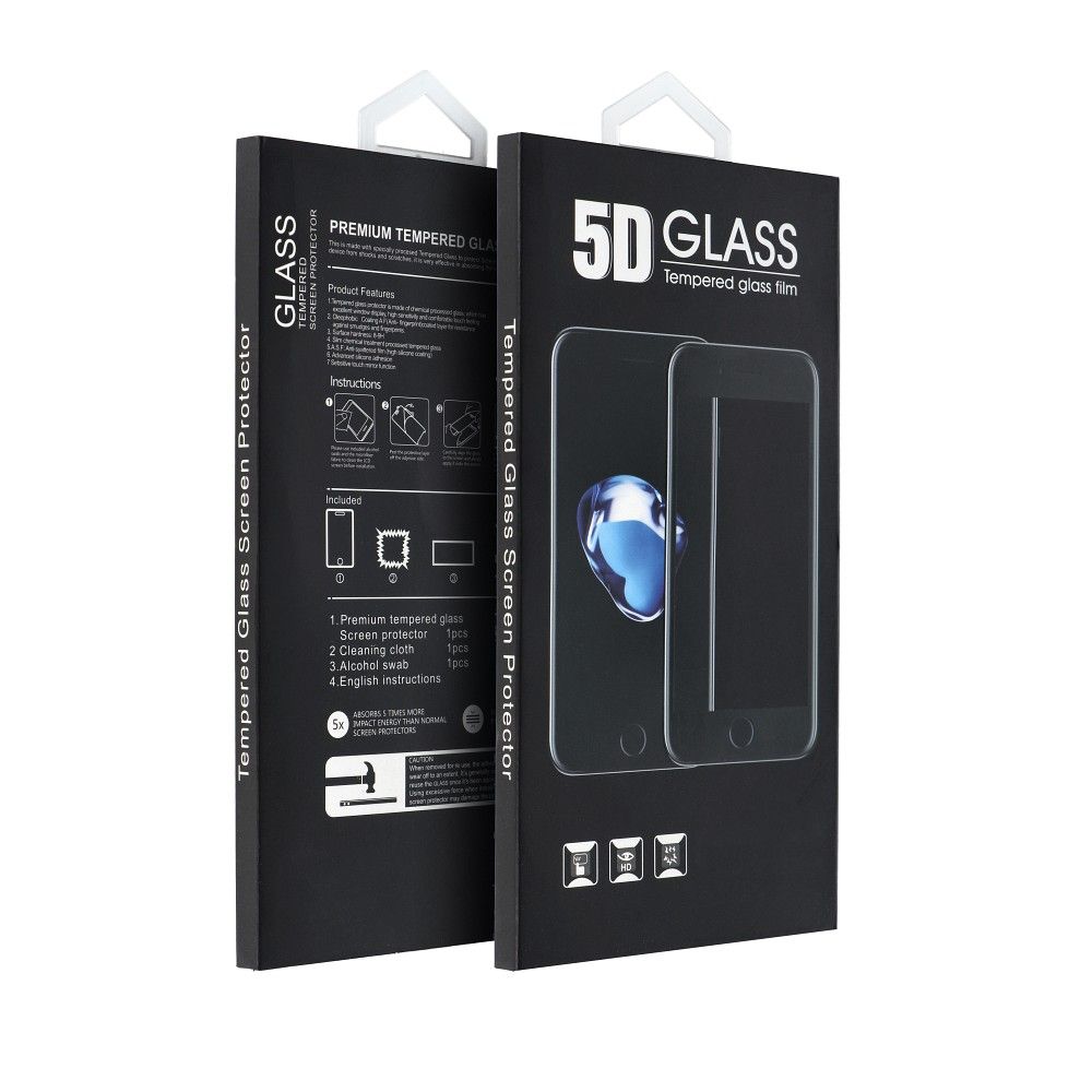 Folie 5D Full Glue sticla - pentru iPhone 15 Pro (mat) Negru