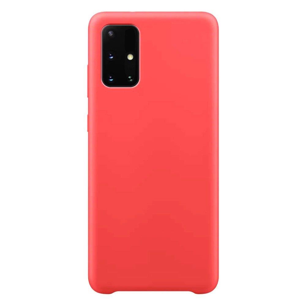 Husa Silicone Soft Flexible Rubber Cover pentru Samsung Galaxy A72 4G Rosu