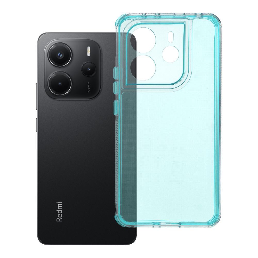 Husa Matrix Transparent pentru Xiaomi Redmi Note 14 4G (Global - 164,84mm X 78,15mm X 8,16mm) Mint