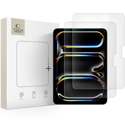 Folie sticla Tech-protect Fit+ 2-pack iPad Air 13” 1 / 2 / 3 / 2024-2026 / Pro 13 7 / 8 / 2024-2025 Transparent