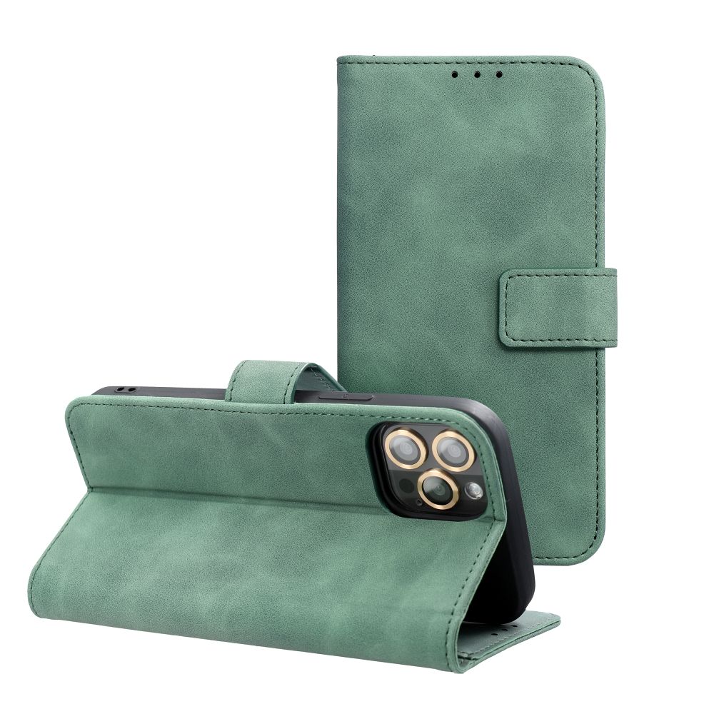 Husa Tender Book Flip pentru Xiaomi Redmi Note 14 5G / 4G (Global - 163,25mm X 76,55mm X 8,16mm) Verde