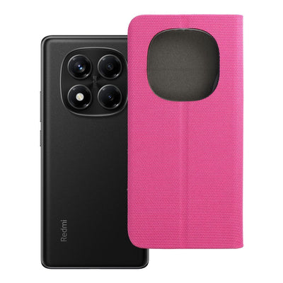 Husa Sensitive Book Flip pentru Xiaomi Redmi Note 14 PRO 4G Roz
