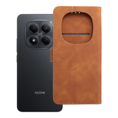 Husa Tender Book Flip pentru Xiaomi Redmi Note 15 PRO 5G Maro