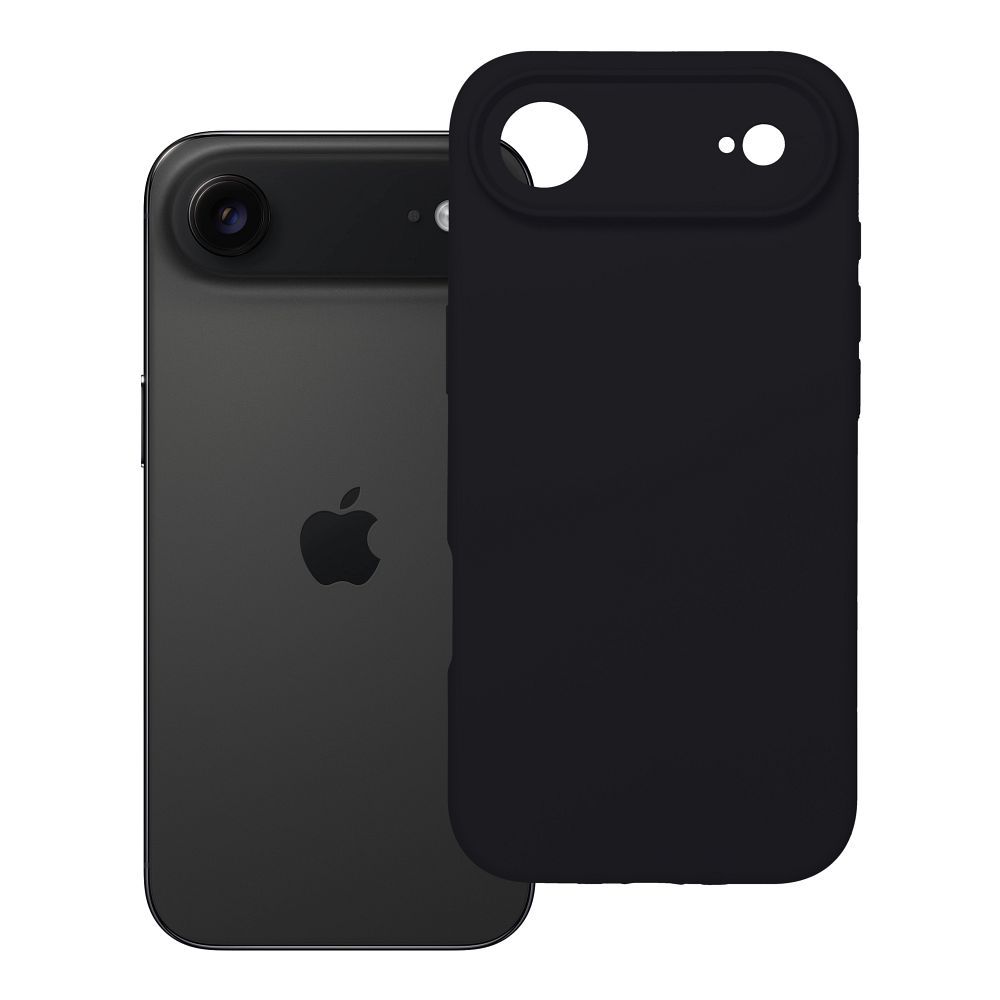 Husa pentru iPhone 17 AIR Silicone 2mm (Camera Protection) Compatible cu Magsafe Negru
