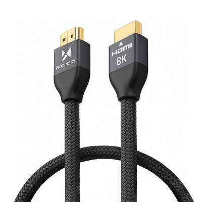 Cablu Wozinsky Hdmi 2.1 8K 60 Hz 48 Gbps / 4K 120 Hz / 2K 144 Hz 1 M Argintiu (Whdmi-10)