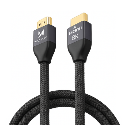 Cablu Wozinsky Hdmi 2.1 8K 60 Hz 48 Gbps / 4K 120 Hz / 2K 144 Hz 2 M Argintiu (Whdmi-20)