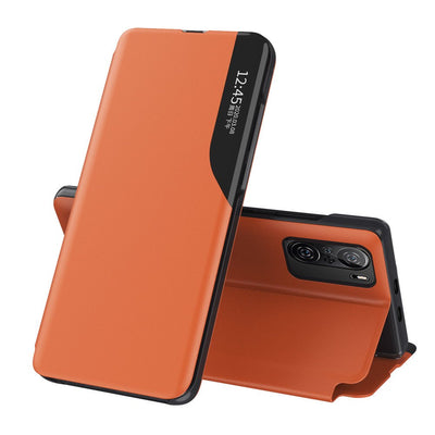 Husa piele ecologica View Elegant Flip cu Stand Function Xiaomi Redmi K40 Pro + / K40 Pro / K40 / Poco F3 Portocaliu