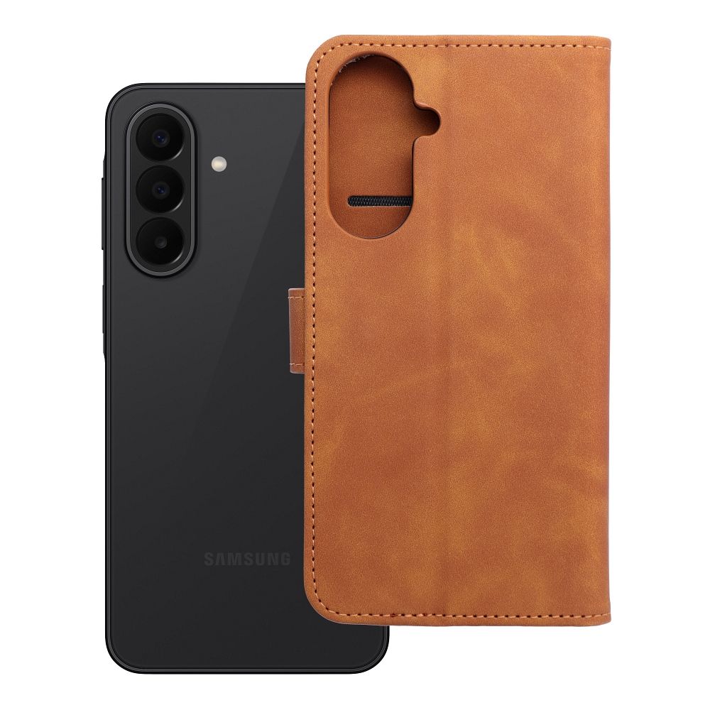 Husa Tender Book Flip pentru Samsung A27 Maro