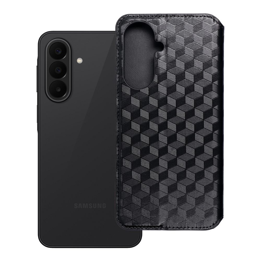 Husa Cubic Book Flip pentru Samsung A27 Negru