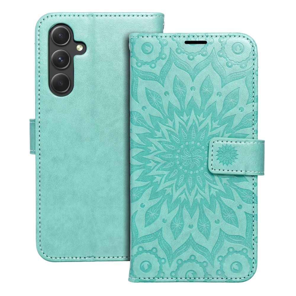 Husa Mezzo Book Flip pentru Samsung A54 5G Mandala Verde