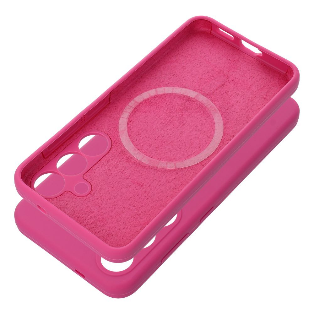 Husa pentru Samsung S25 Ultra Silicone 2mm (Camera Protection) Compatible cu Magsafe Roz