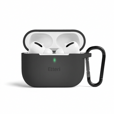 Husa Etteri Silicone pentru AirPods Pro 3 Negru