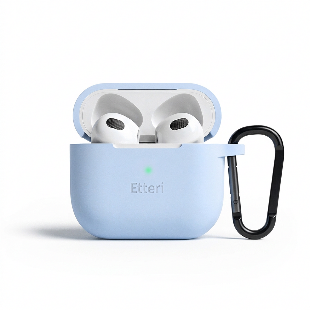 Husa Etteri Silicone pentru AirPods 3 Albastru deschis