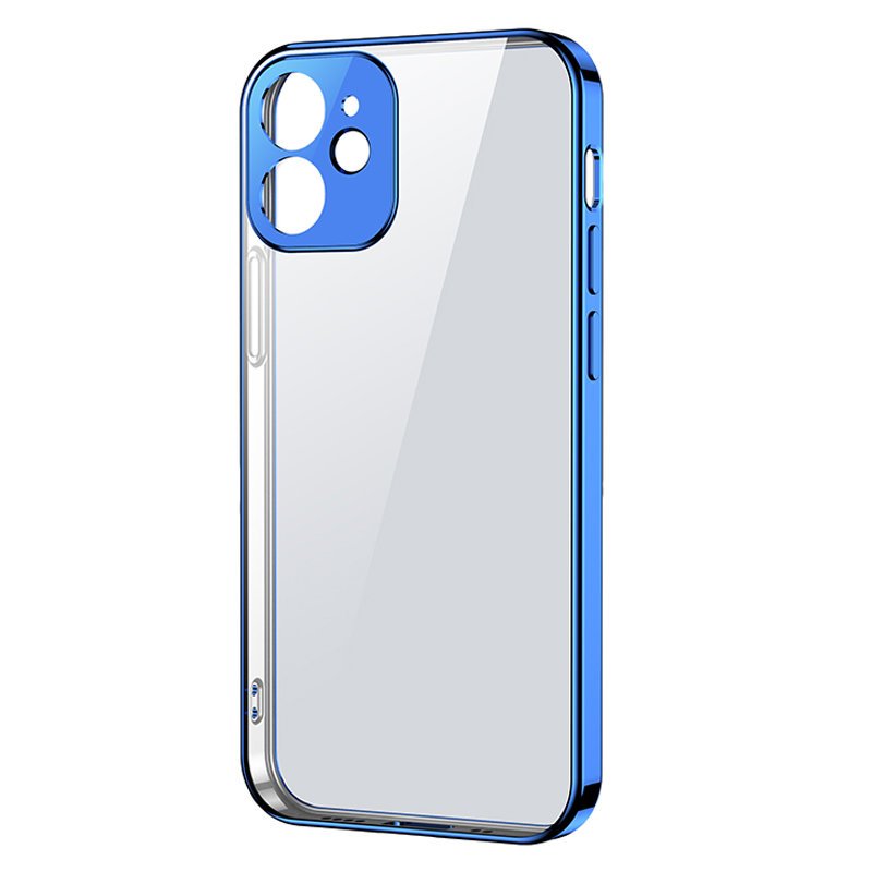 Husa Joyroom New Beauty Series Ultra Thin cu Electroplated Frame pentru iPhone 12 Pro Max Dark-Albastru