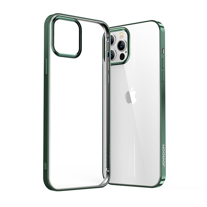 Husa Joyroom New Beautiful Series Ultra Thin cu Electroplated Frame pentru iPhone 12 Pro Max Verde