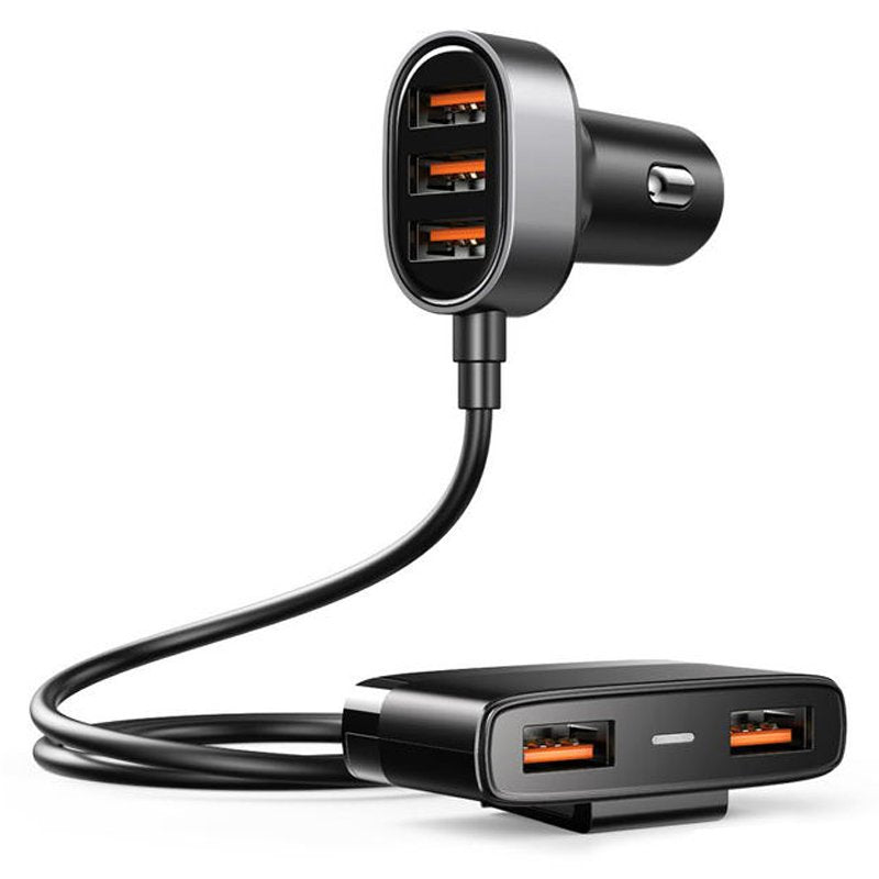 Cablu Joyroom Fast Incarcator auto 5x USB 6.2 A cu Extension Negru